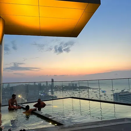 503 Edge芭提雅25层正海景大二房二厅二卫, 沙滩+步行街+购物中心 * Pattaya