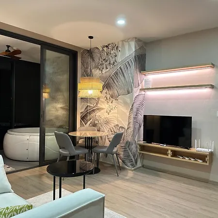 503 Edge芭提雅25层正海景大二房二厅二卫, 沙滩+步行街+购物中心 Aparthotel Pattaya