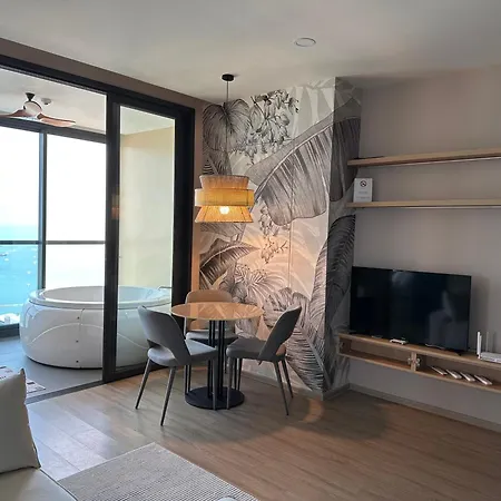 503 Edge芭提雅25层正海景大二房二厅二卫, 沙滩+步行街+购物中心 Aparthotel Pattaya