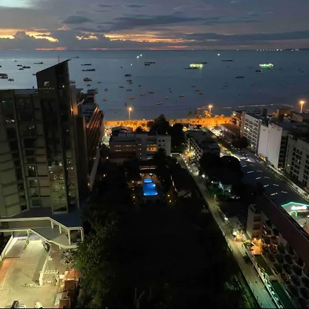503 Edge芭提雅25层正海景大二房二厅二卫, 沙滩+步行街+购物中心 Aparthotel *