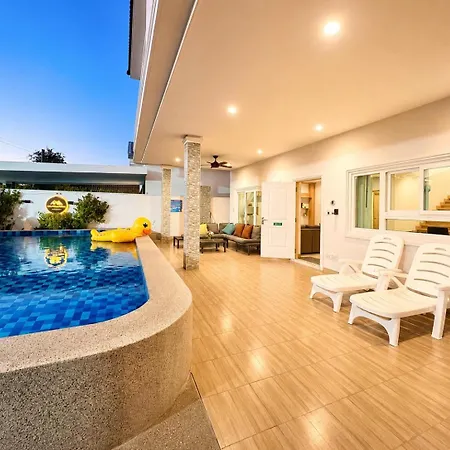 Relax Pool Near Walking Street,jacuzzi ,bbq 5bed 6bath House54 Pattaya