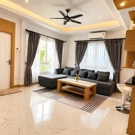 วิลล่า House- 171, Private Pool 4 Bed5bath Near Walking St, Bbq *