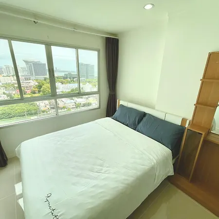Nl-市区高层海景公寓-门口有双条车-室内设施齐全-近 Terminal 21-免费游池和健身-lumpini Hotel