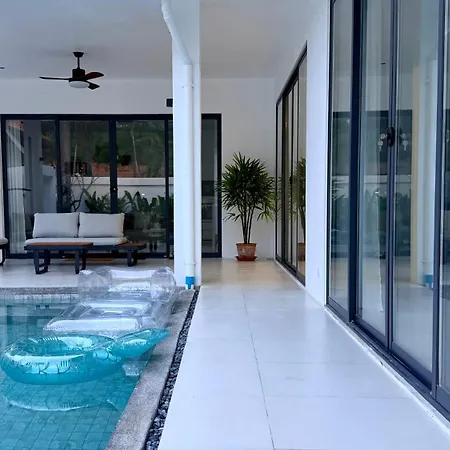 Villa Oceanfront Serene,3br With Private Pool Villa,new Modern White