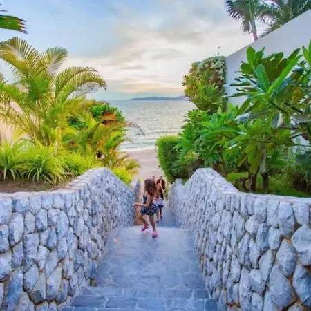 Oceanfront Serene,3br With Private Pool Villa,new Modern White Villa