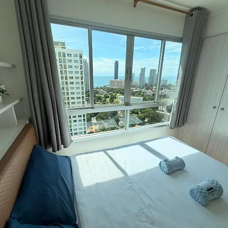 Hotel Nl-市区高层海景公寓-门口有双条车-室内设施齐全-近 Terminal 21-免费游池和健身-lumpini Pattaya