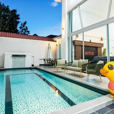 วิลล่า Lagoon Breeze 4br Pool Near Walking Street