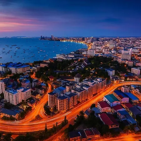 Apartment Luxury Balcony View With Open Sky And Greenery Pattaya