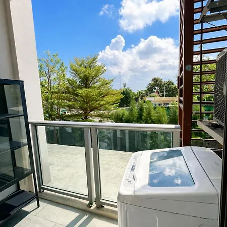 Luxury Balcony View With Open Sky And Greenery Pattaya