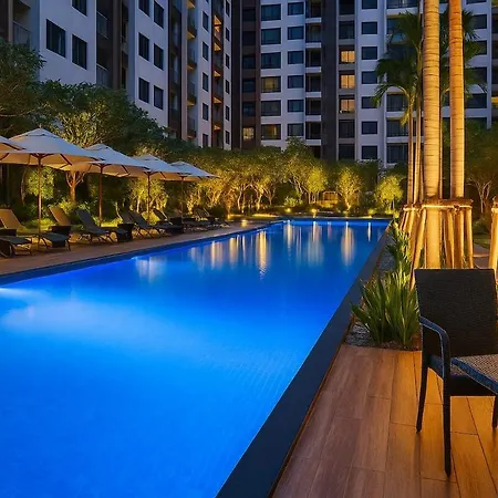 Luxury Balcony View With Open Sky And Greenery Apartment
