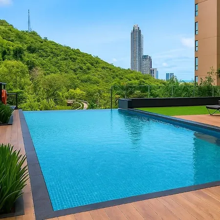 Luxury Balcony View With Open Sky And Greenery Apartment Pattaya