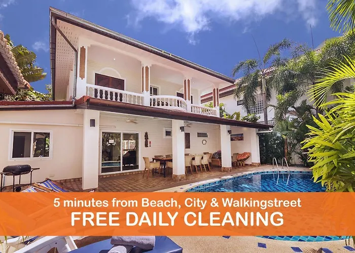 Villa Waree Minutes From Beach And City