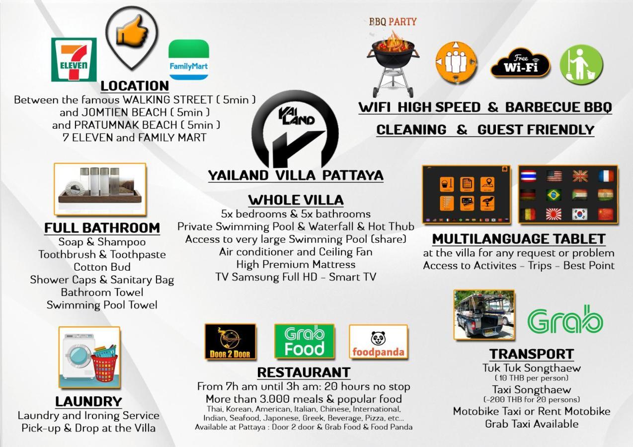 Yailand Luxury Pool Walking Street 5 Bedrooms Pattaya
