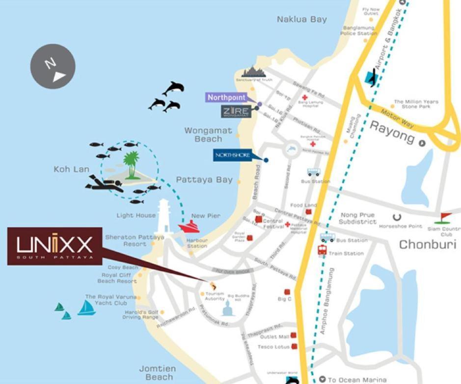 Sea View High Floor,2 Bed Exclusive At Apartment *
