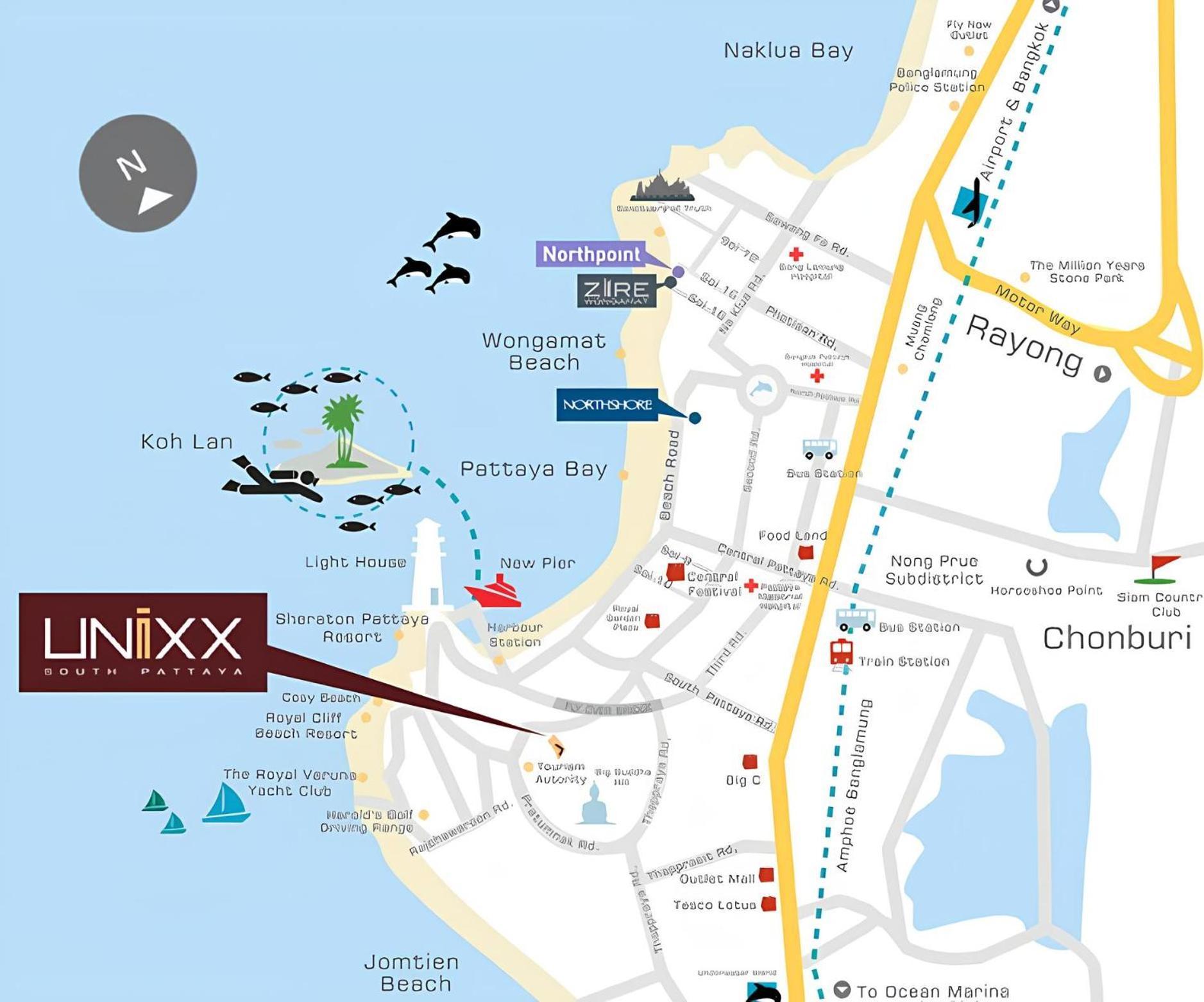 Apartamento Sea View -high Floor 2 Bed Excellent Location Pattaya