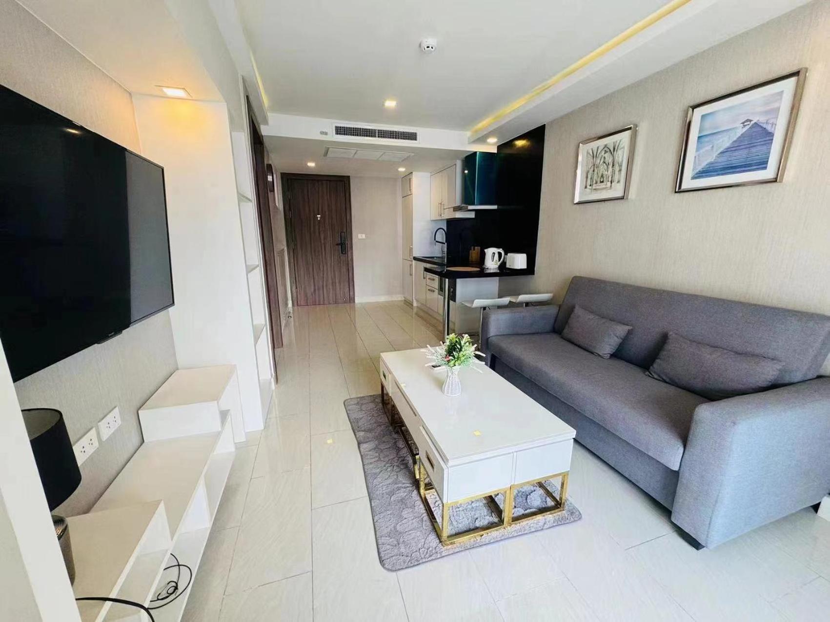 芭堤雅市中心 Grand Avenue 一卧室公寓城景酒吧街 高速互联网智能电视 Apartment