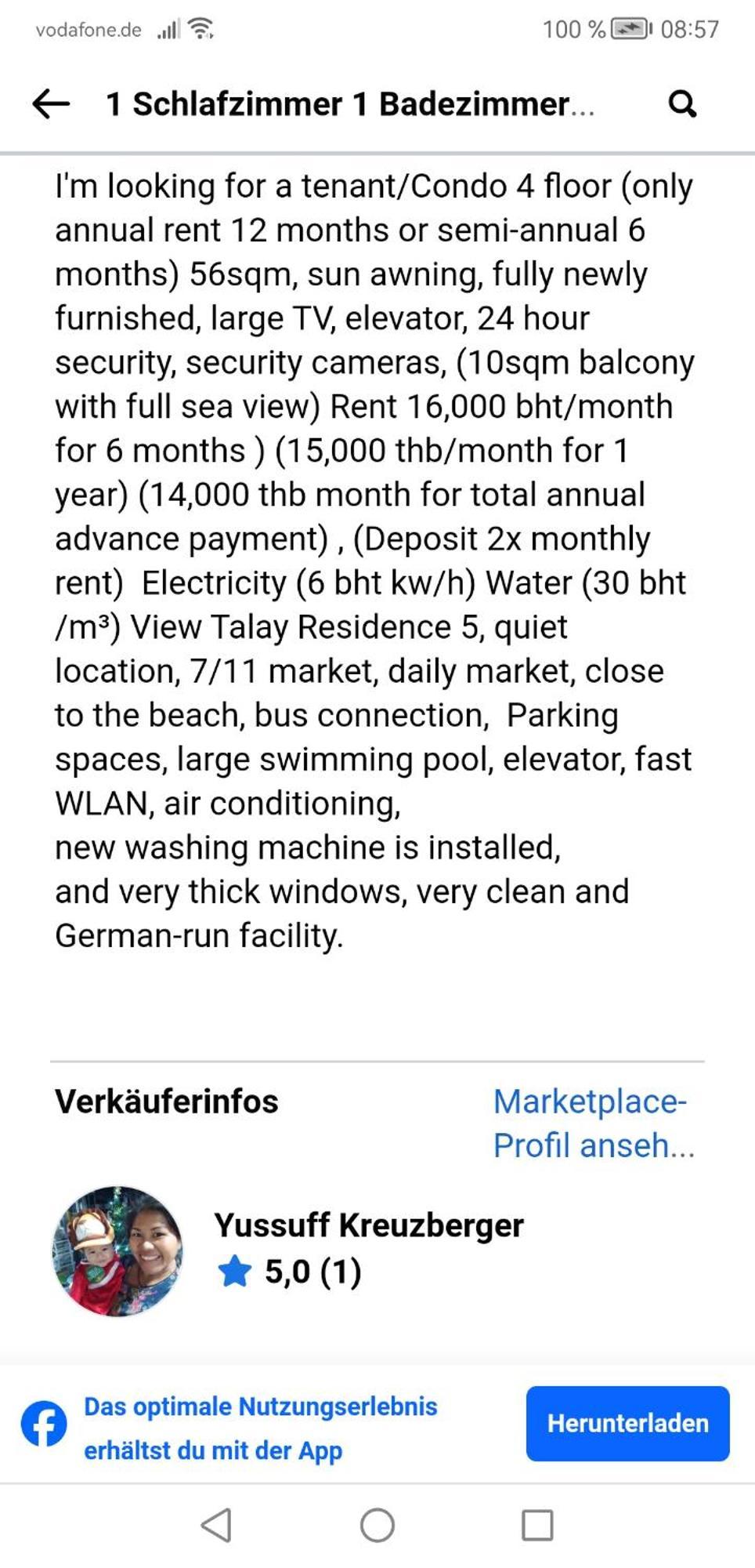 Strandnahes Apartment, 56 Qm & Kingsize Bett 2x2m, Ab 30 Tage Buchbar, Sonderpreise Fur Langzeitmieter Apartment