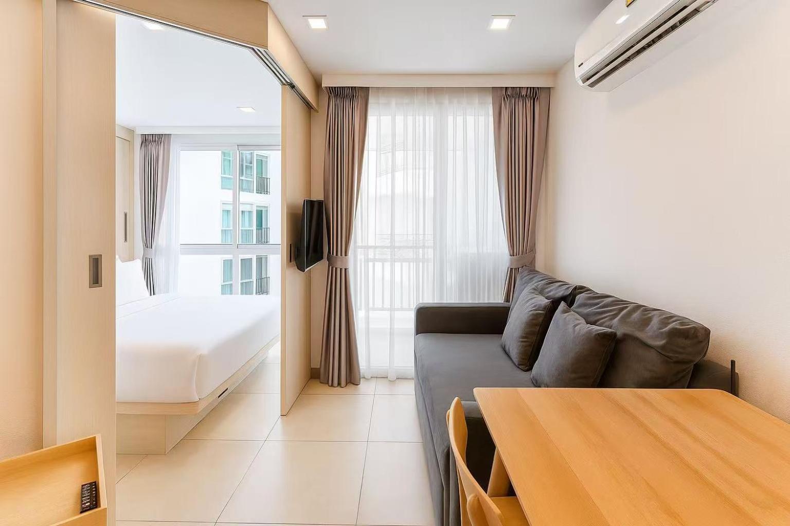 芭提雅市中心民宿预定 Olympus水系公寓酒店 健身房 步行街 海滩附近 一居室 * Pattaya