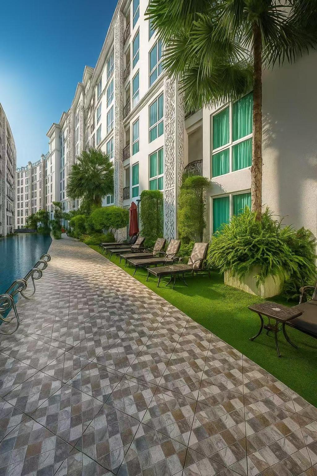 芭提雅市中心民宿预定 Olympus水系公寓酒店 健身房 步行街 海滩附近 一居室 Apartment