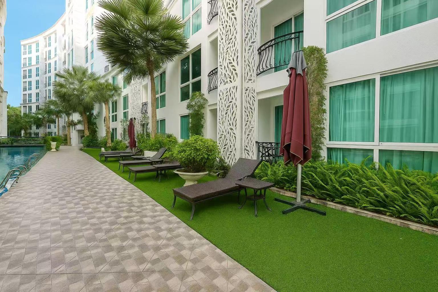 芭提雅市中心民宿预定 Olympus水系公寓酒店 健身房 步行街 海滩附近 一居室 Pattaya