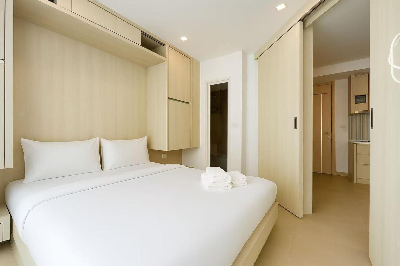 芭提雅市中心民宿预定 Olympus水系公寓酒店 健身房 步行街 海滩附近 一居室