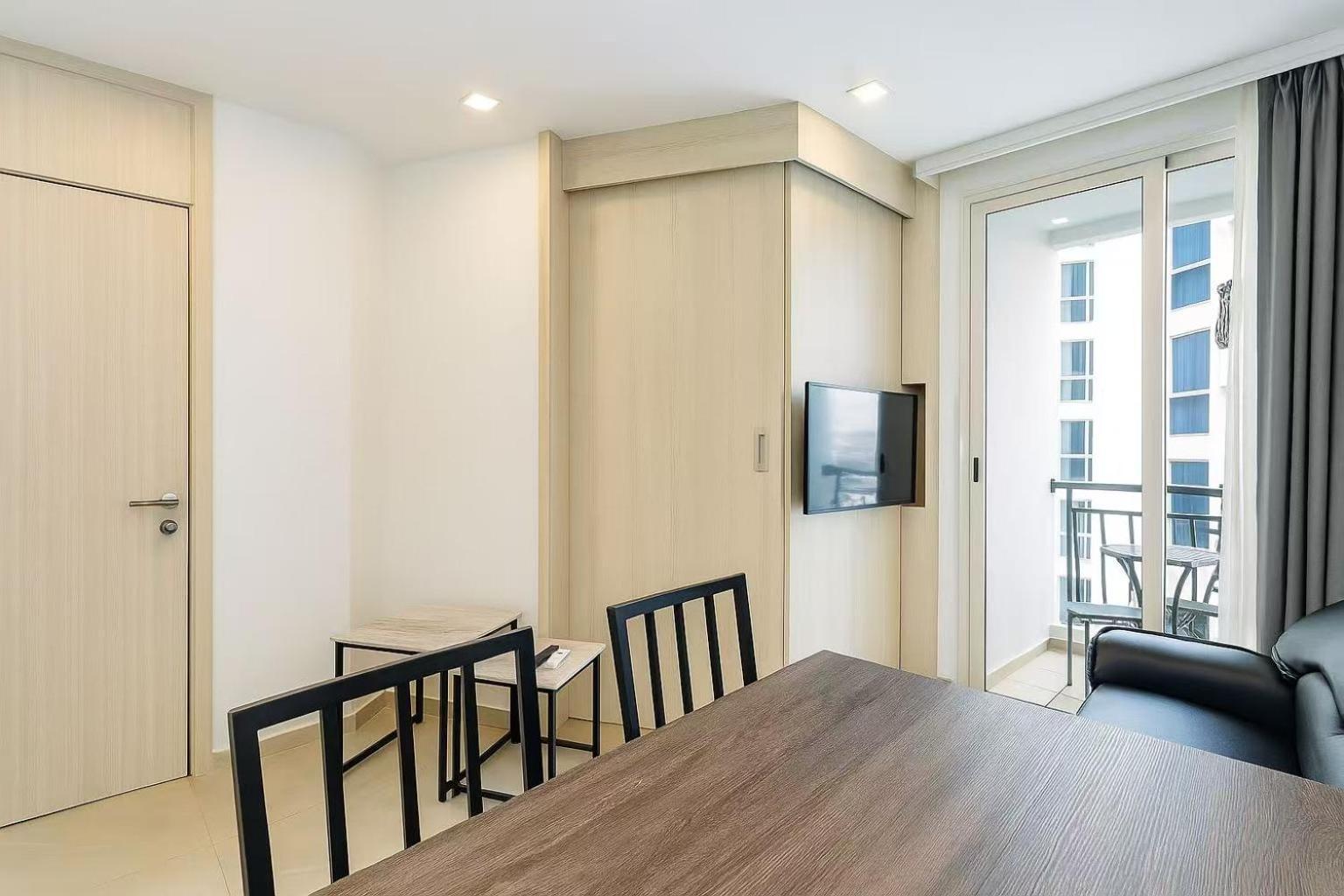 Apartment 芭提雅市中心民宿预定 Olympus水系公寓酒店 健身房 步行街 海滩附近 一居室 *