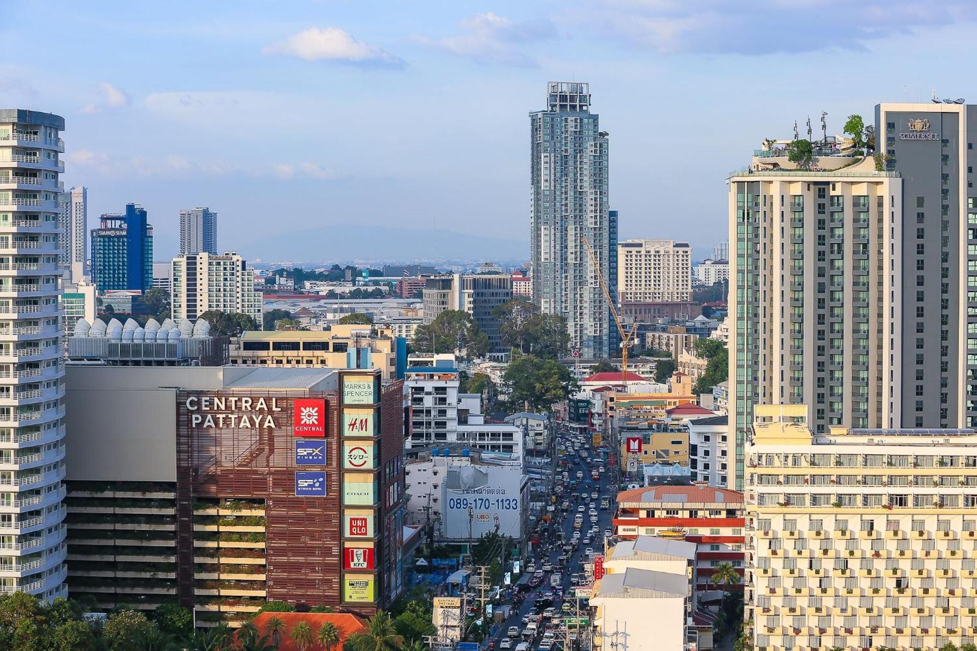 Apartment 芭提雅 市中心 海景酒店公寓预订 无边泳池 海滩 日光浴 健身房21f *