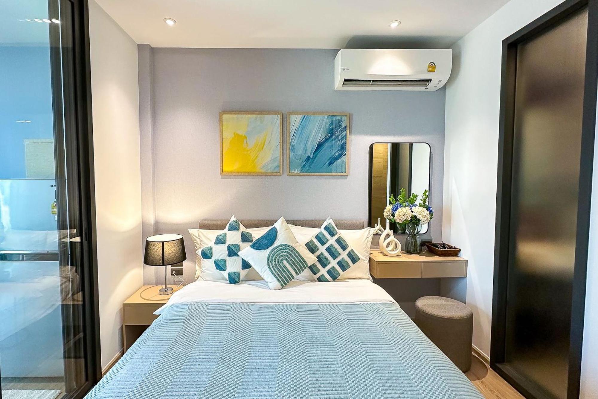 Apartment 芭提雅 市中心 海景酒店公寓预订 无边泳池 海滩 日光浴 健身房21f Pattaya