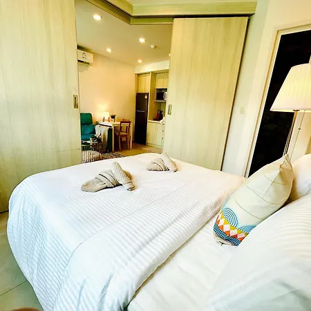 Apartment Pattaya Garden Olympus Pool Access 泳池直达