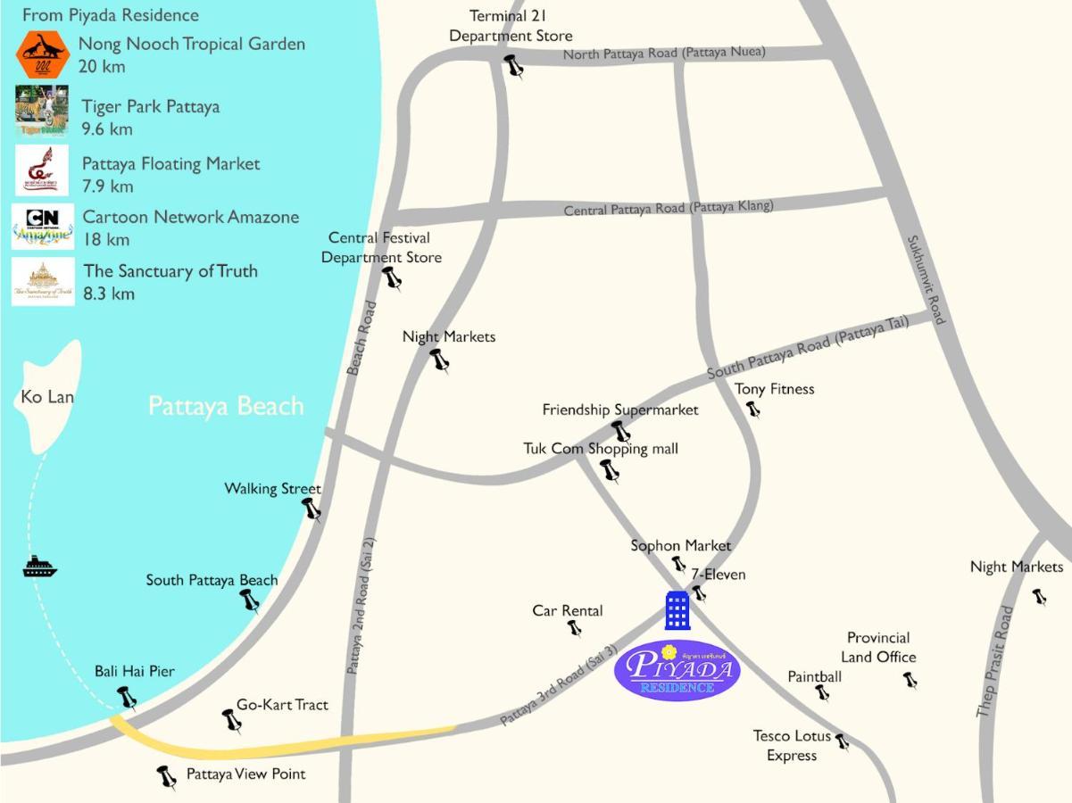 Hotel Piyada By Techotels - Guest Friendly - Near To Beach, Famous Walking Street - Night Clubs , Bars & Discos 3*