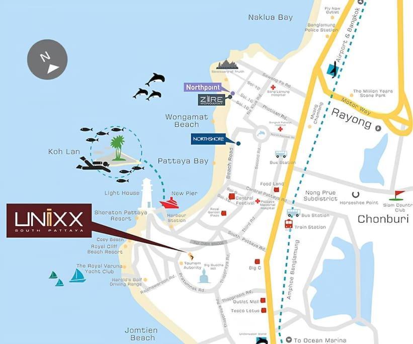 Sea View Spacious Near Walking Street Pattaya