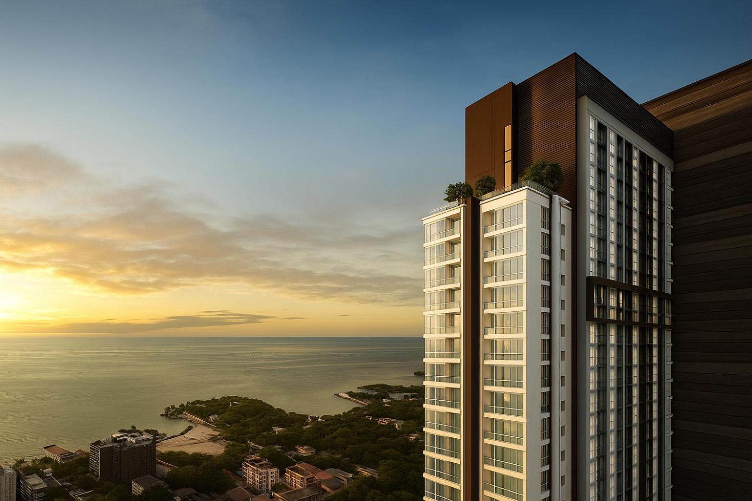 Peaceful Near Walking Street And In The Apartamento Pattaya