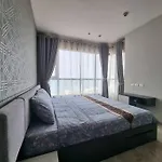 芭提雅市中心海景双卧室 步行街酒吧商场海滩步行几分钟可到 Pattaya