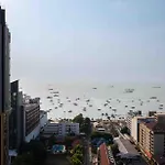 อพาร์ทเม้น 22芭提雅市中心2卧室套房 海景无边泳池 繁华街道