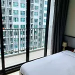 芭提雅市中心海景双卧室 步行街酒吧商场海滩步行几分钟可到 Pattaya