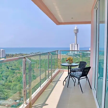 อพาร์ทเม้น Pattaya Apartments L Guest Friendly L Waterpark Gym Sauna Jacuzzi Pattaya