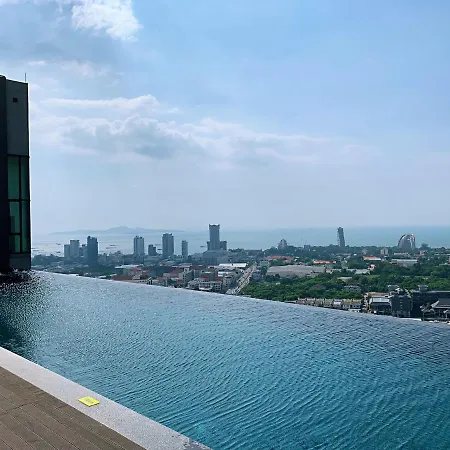Posh High Floor Sea View Big Bed Room29 * Pattaya