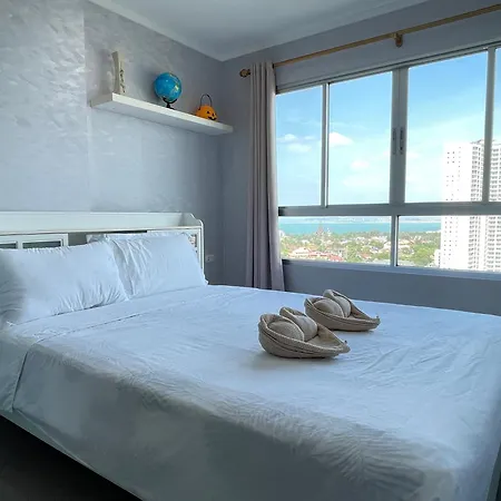 Hotel Nl-市区高层海景公寓-门口有双条车-室内设施齐全-近 Terminal 21-免费游池和健身-lumpini *