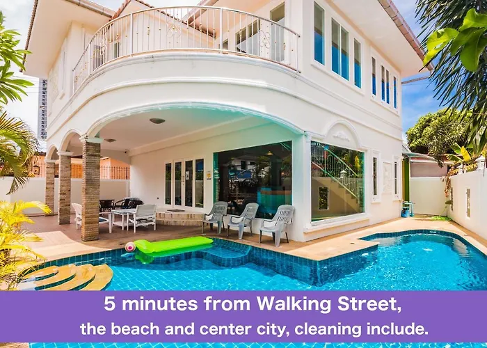 Tewaree Villa - Pattaya Holiday House Walking Street 4 Bedrooms