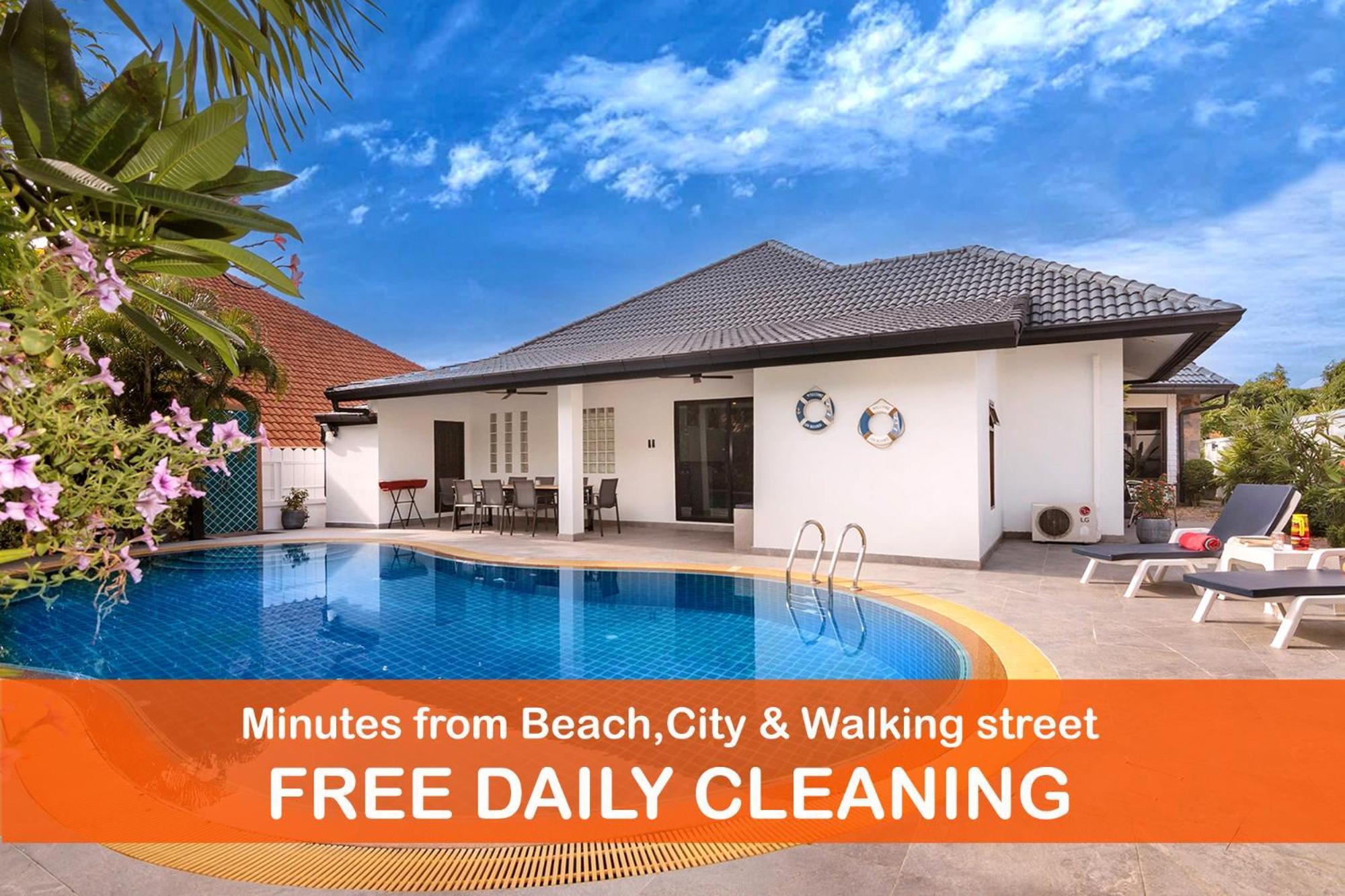 วันหยุดที่บ้าน Sabai Minutes To City, Beach, Walkingstreet *