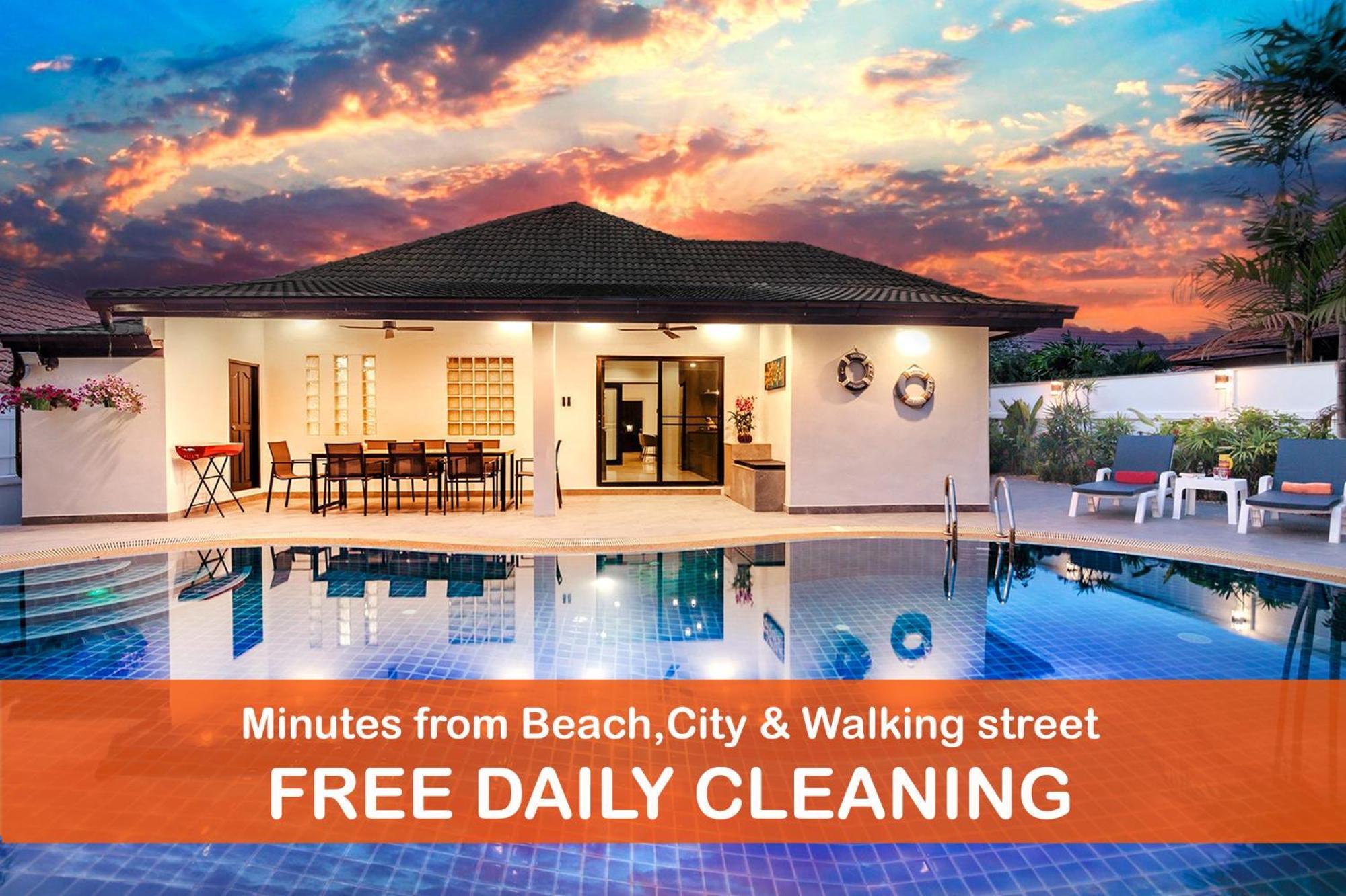 วันหยุดที่บ้าน Sabai Minutes To City, Beach, Walkingstreet Pattaya