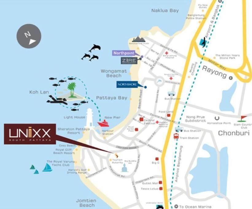 Apartment Unixx Sea View High Floor 1br